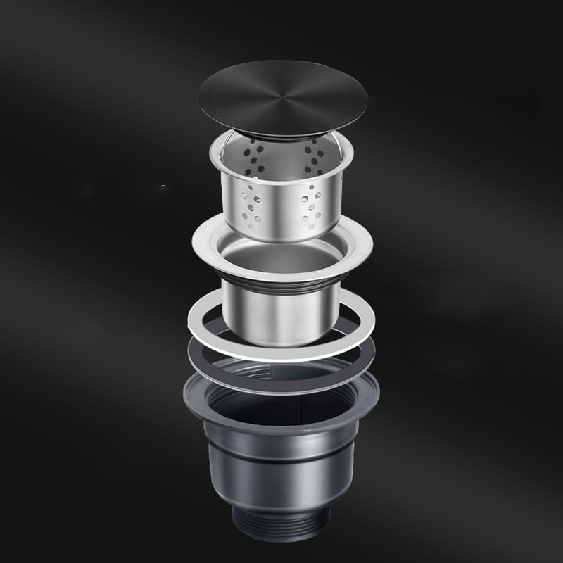 BowLift | Classic Round Wash Basin Stainless Steel Built-in Basin Non-slip Round Basin for the Kitchen