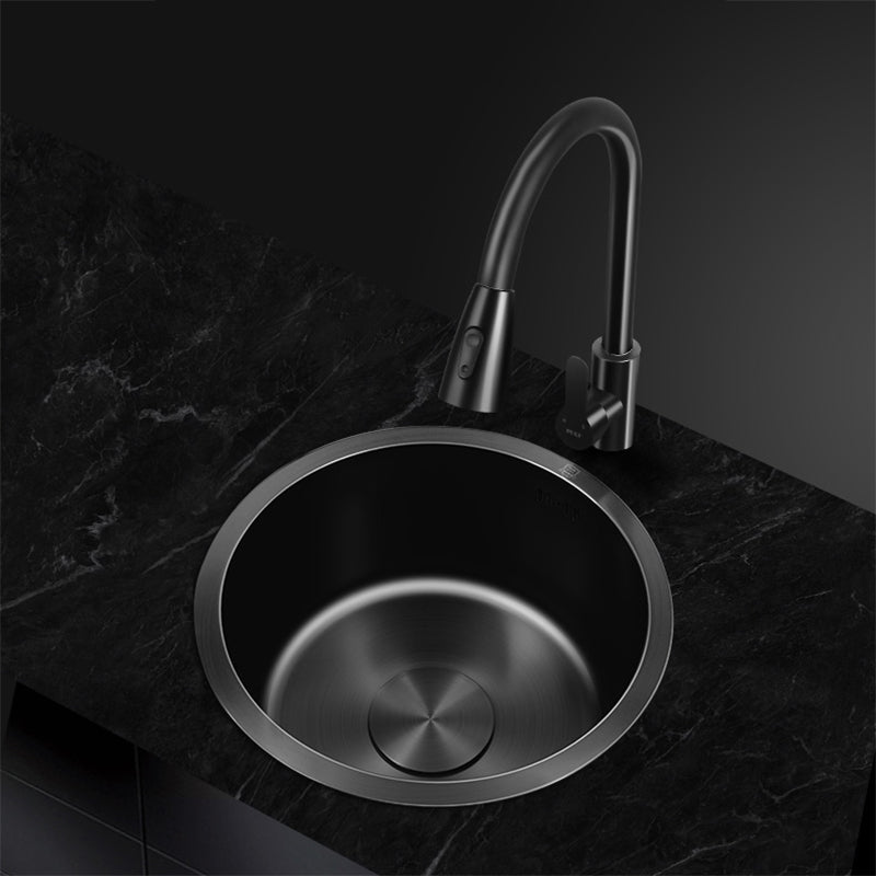 BowLift | Classic Round Sink Stainless Steel Built-in Sink Non-Slip Round Basin for the Kitchen