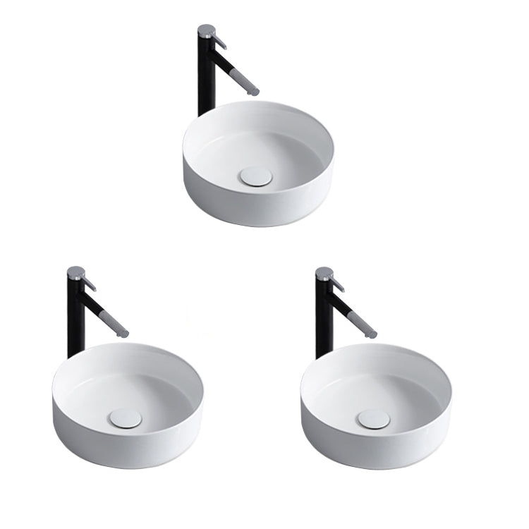 BowLift | Modern Sink Ceramic Solid Color Round Sink