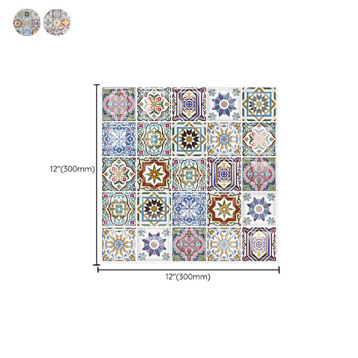 BowLift | 12"x 12" Resin Mosaic Tiles Square Self-Adhesive Tiles for Backsplash & Wall Tile