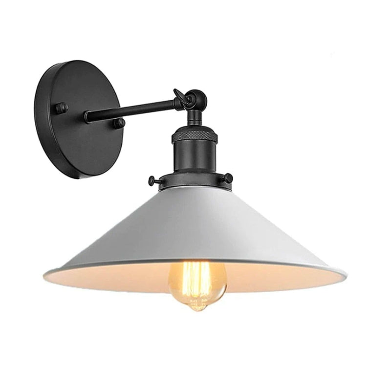 BowLift | White Industrial Vintage Wall Sconce Light