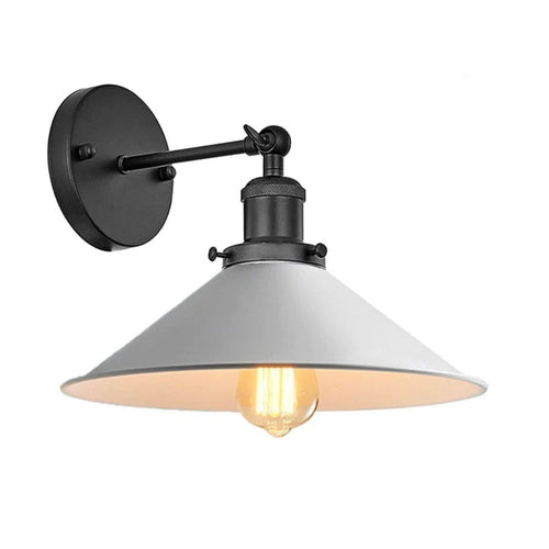 BowLift | White Industrial Vintage Wall Sconce Light