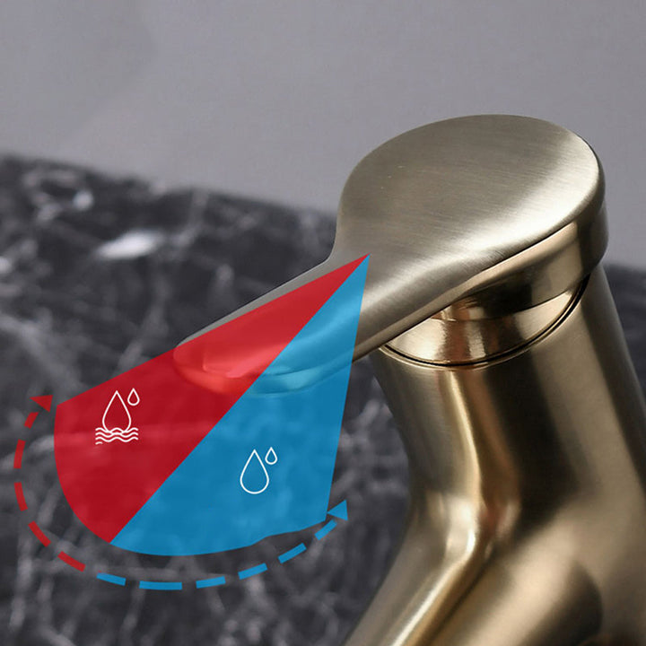 BowLift | Simplicity Brass Sink Faucet Low Arc Single Color Centerset Vanity Faucet for the Bathroom