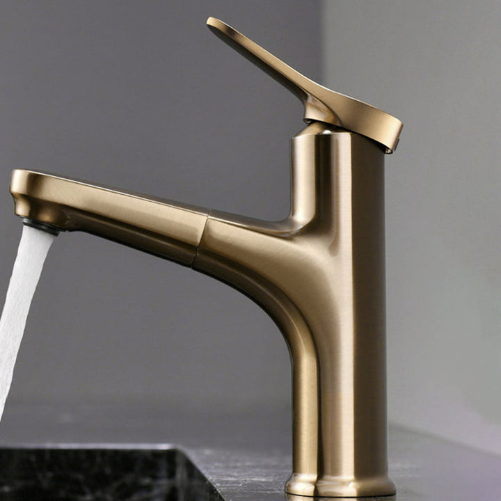 BowLift | Simplicity Brass Sink Faucet Low Arc Single Color Centerset Vanity Faucet for the Bathroom