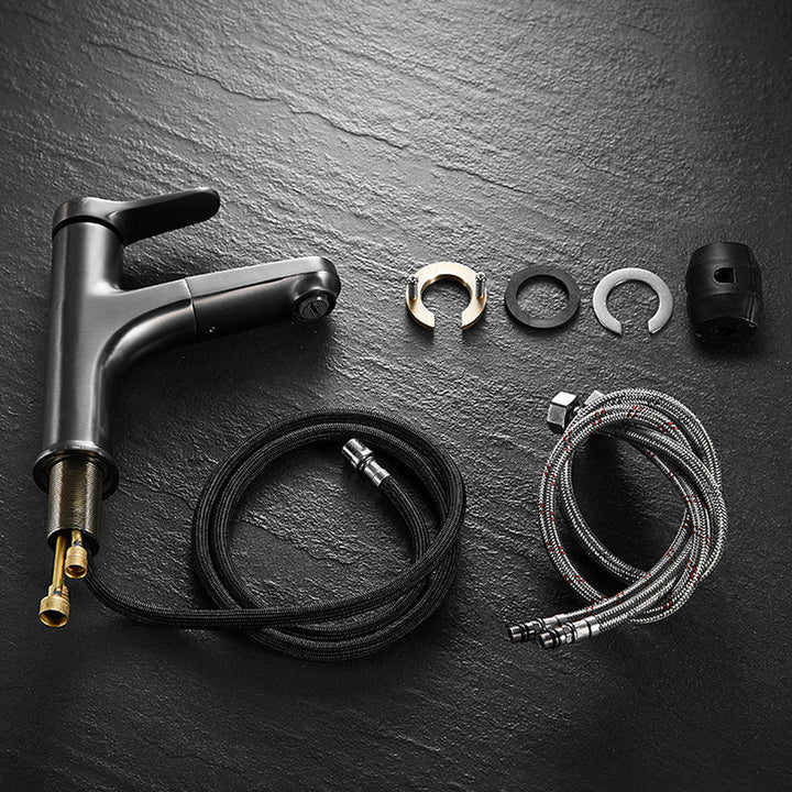 BowLift | Simplicity Brass Sink Faucet Low Arc Single Color Centerset Vanity Faucet for the Bathroom