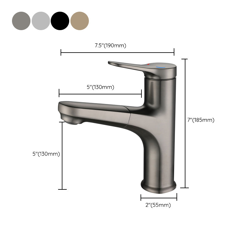 BowLift | Simplicity Brass Sink Faucet Low Arc Single Color Centerset Vanity Faucet for the Bathroom
