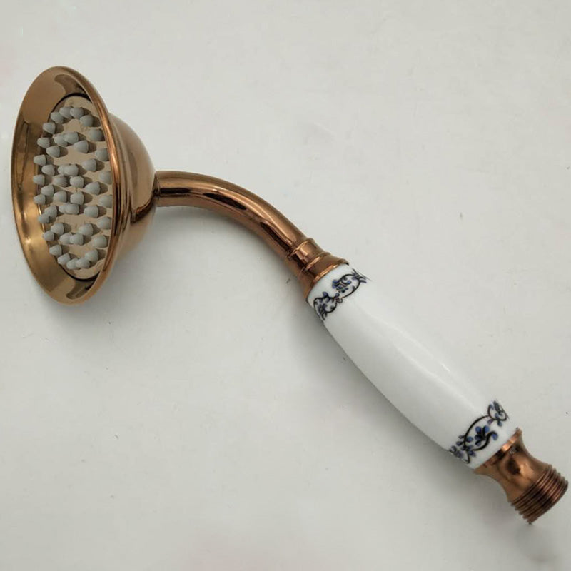 BowLift | Traditional Handheld Shower Head with Hose Polished Brass Wall Mounted Shower Head