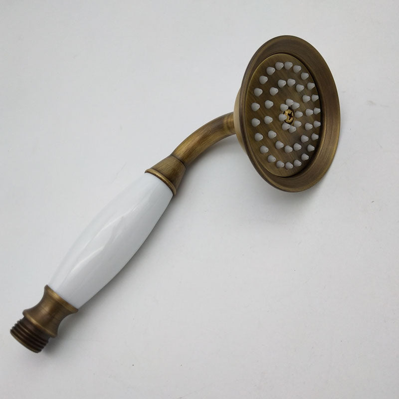BowLift | Traditional Handheld Shower Head with Hose Polished Brass Wall Mounted Shower Head