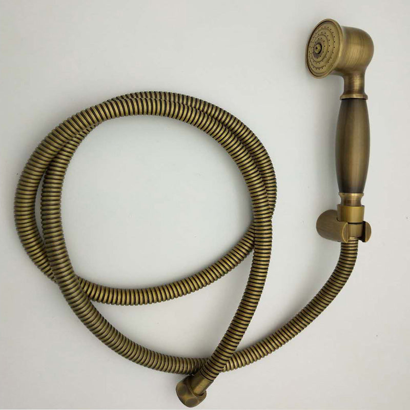 BowLift | Traditional Handheld Shower Head with Hose Polished Brass Wall Mounted Shower Head
