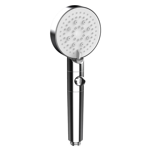 BowLift | Round Handheld Shower Head Plastic Adjustable Spray Pattern Shower Head for Home