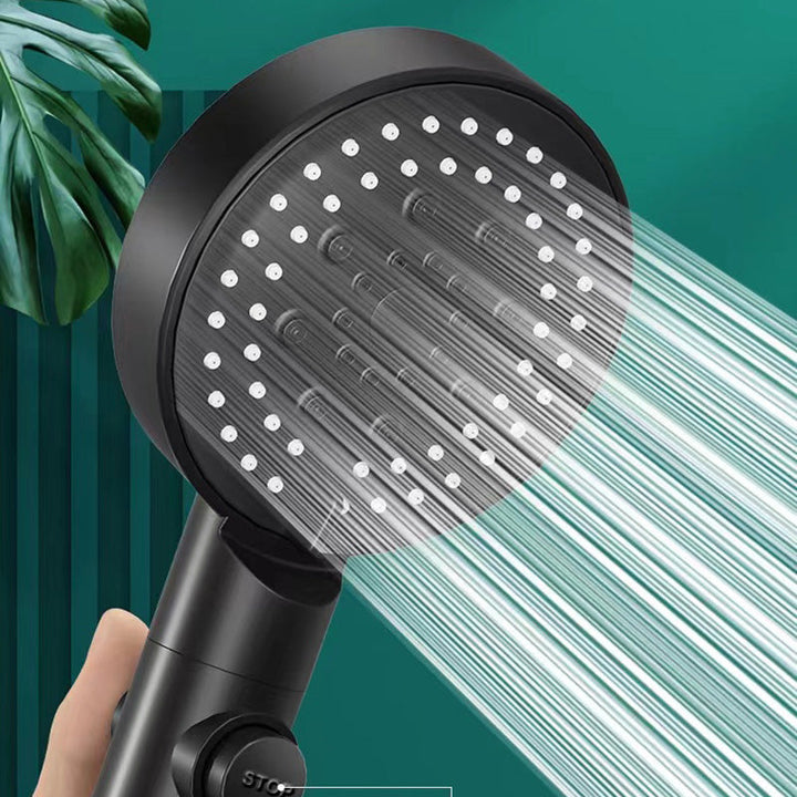 BowLift | Round Handheld Shower Head Plastic Adjustable Spray Pattern Shower Head for Home