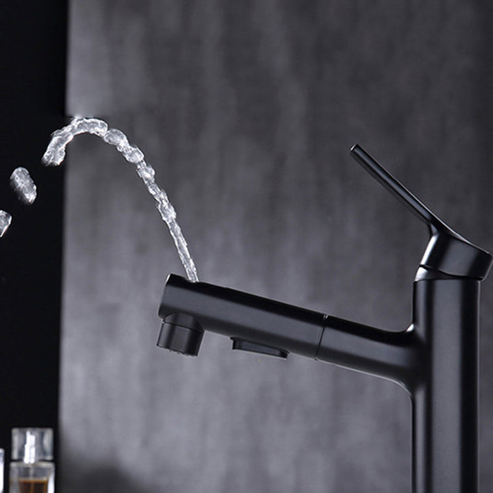 BowLift | Round Vessel Sink Bathroom Faucet Simple Style Faucet with Brass Material