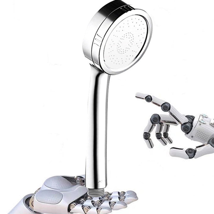 BowLift | Modern hand shower head 5 spray patterns Chrome Round Wall mounted shower head
