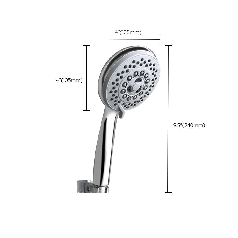 BowLift | Contemporary Style Shower Head Round Plastic Handheld Shower Head