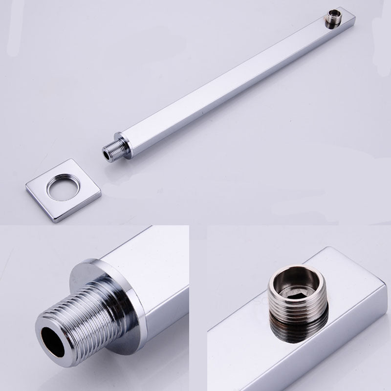 BowLift | Modern square fixed shower head with shower arm Wall-mounted shower head made of stainless steel