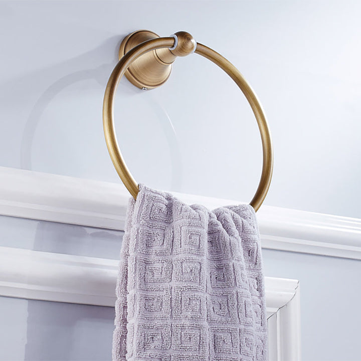 BowLift | Metal Bathroom Set 4-Piece Traditional Style Gold Bathroom Hardware Set