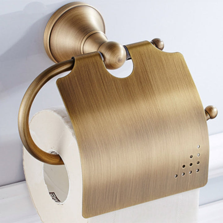 BowLift | Metal Bathroom Set 4-Piece Traditional Style Gold Bathroom Hardware Set