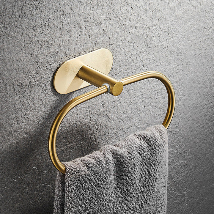 BowLift | Modern Simple Metal Bathroom Accessories as Individual Piece or in Set in Gold