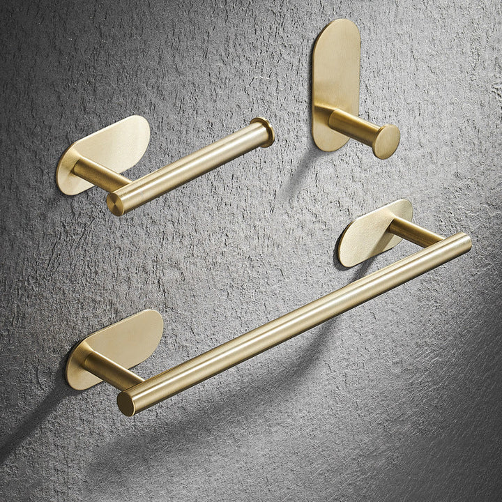 BowLift | Modern Simple Metal Bathroom Accessories as Individual Piece or in Set in Gold