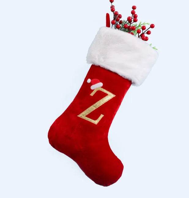 Christmas Stocking Pendant with Letter Detail