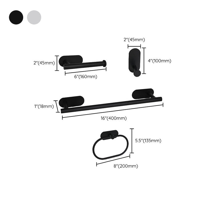 BowLift | Stainless Steel Bath Set Modern Style Simple Bathroom Accessories Set