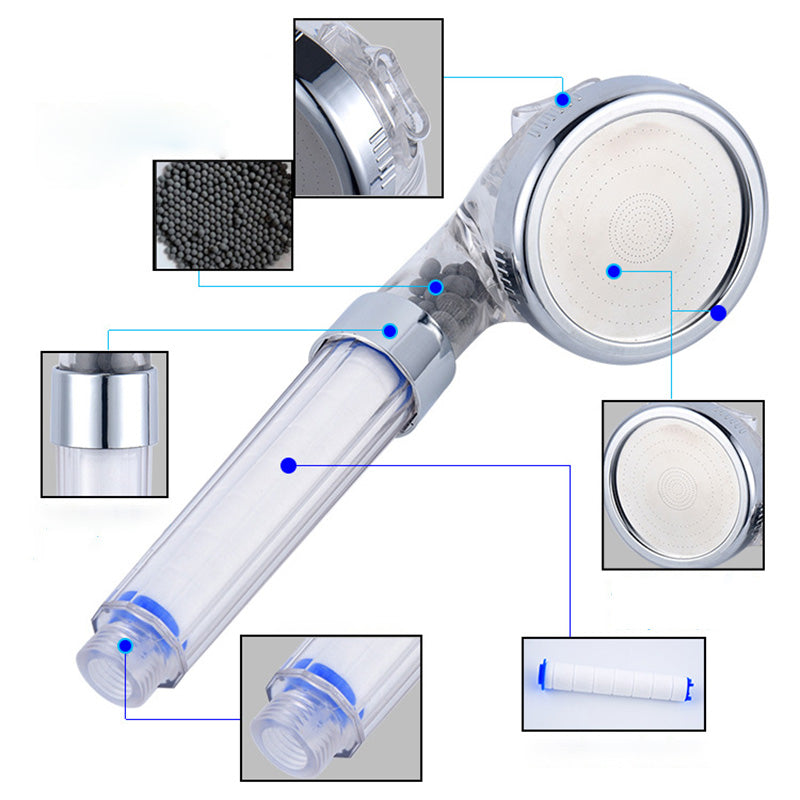 BowLift | Modern Style Shower Head Plastic Hand Shower Head with adjustable water flow