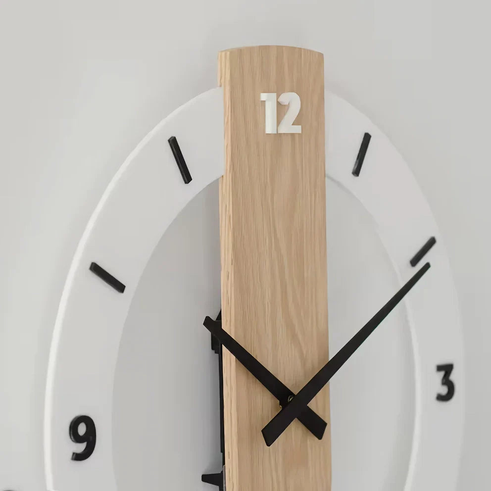 BowLift | Nordic Modern Solid Wood Wall Clock