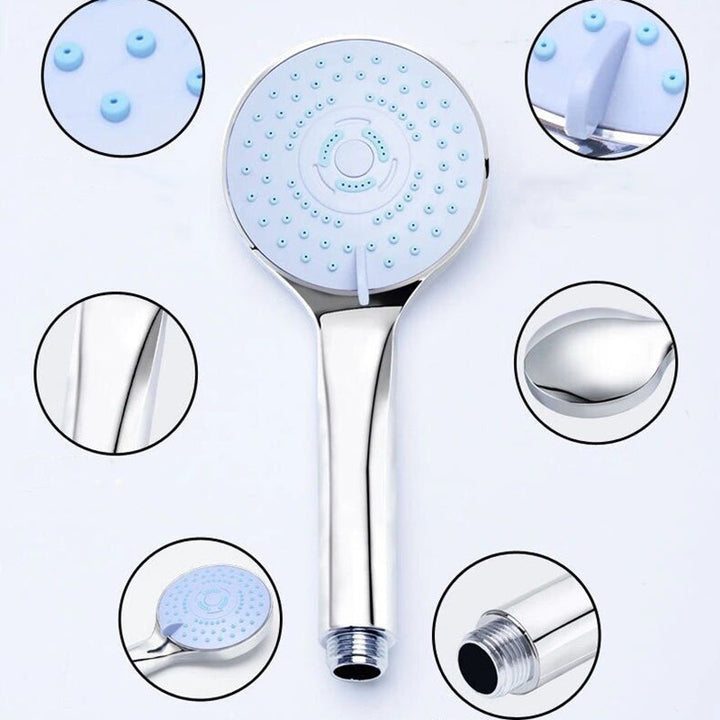 BowLift | Modern Plastic Showerhead Wall Mounted Showerhead with Adjustable Spray Pattern
