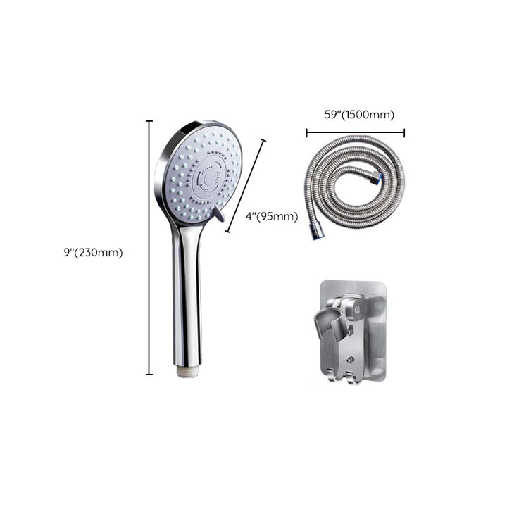 BowLift | Modern Plastic Showerhead Wall Mounted Showerhead with Adjustable Spray Pattern