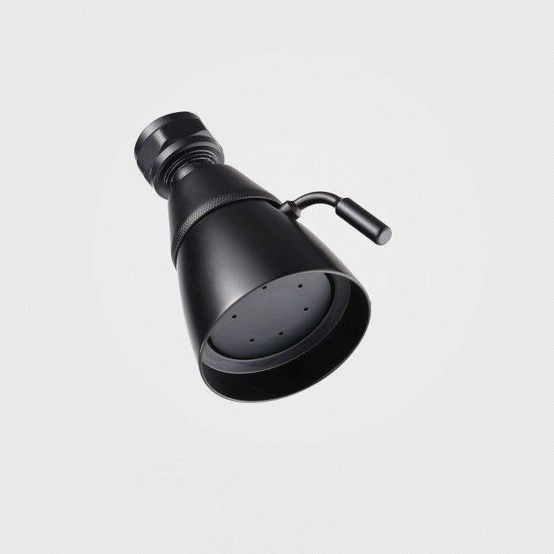 BowLift | Round shower head made of stainless steel in silver wall-mounted shower head