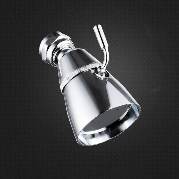 BowLift | Round shower head made of stainless steel in silver wall-mounted shower head