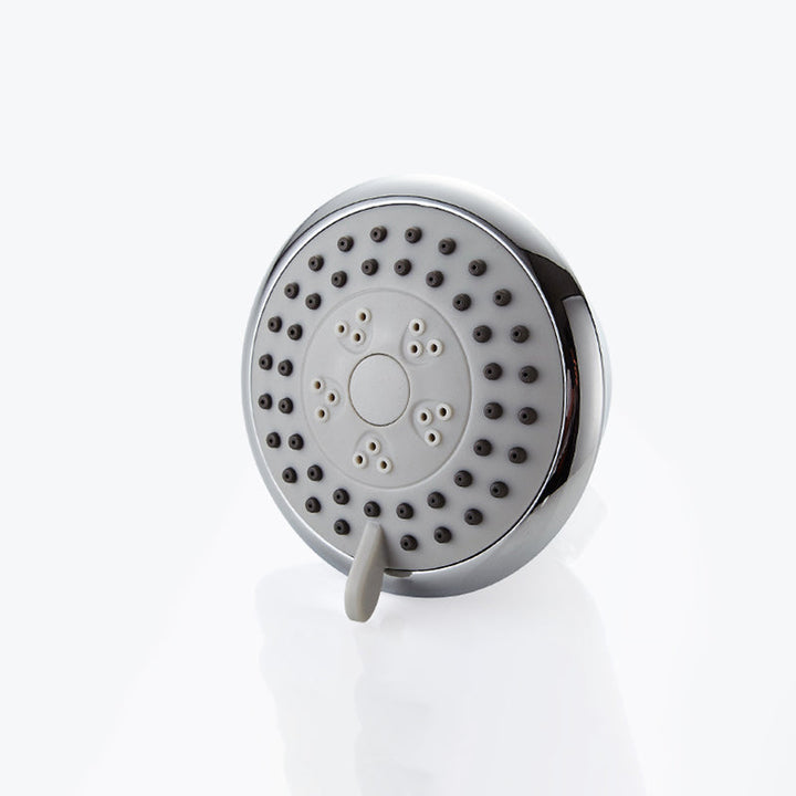 BowLift | Round shower head made of stainless steel in silver wall-mounted shower head