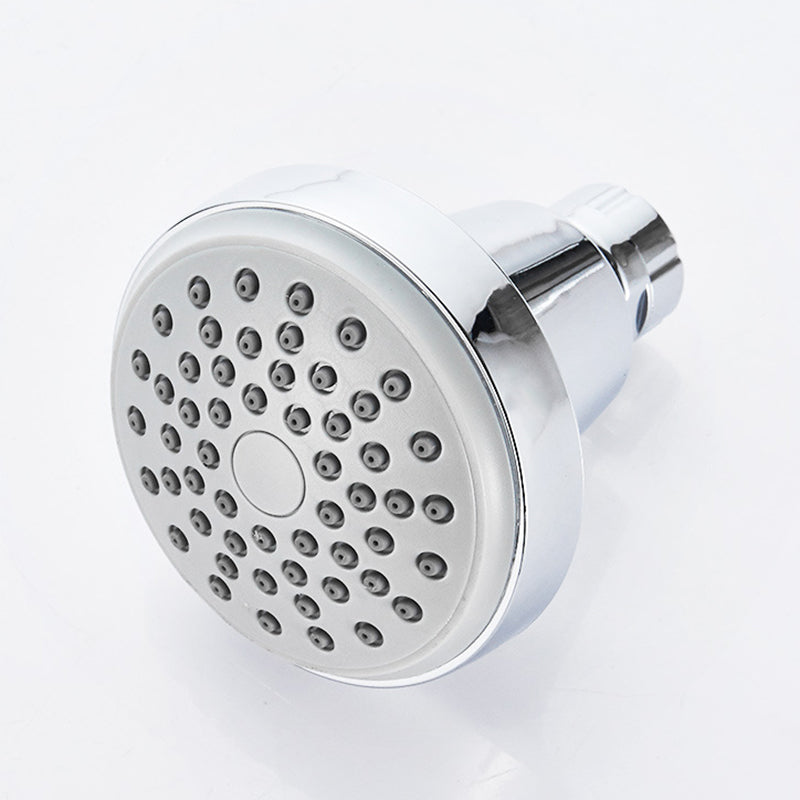 BowLift | Round shower head made of stainless steel in silver wall-mounted shower head