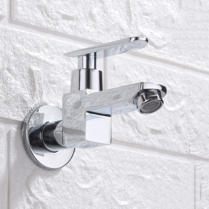 BowLift | Contemporary Wall-Mounted Bathroom Faucet Lever Handles Solid Brass Faucet