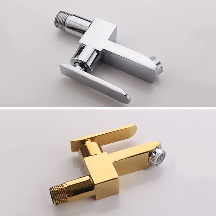 BowLift | Contemporary Wall-Mounted Bathroom Faucet Lever Handles Solid Brass Faucet