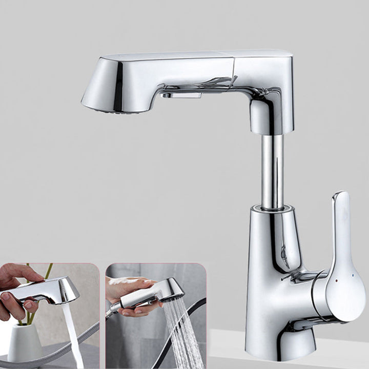 BowLift | Modern Faucet Solid Copper Centerset Bathroom Faucet