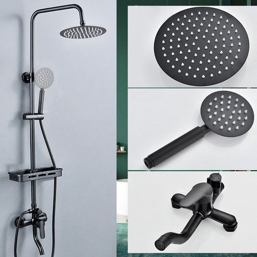 BowLift | Adjustable Spray Sample Shower Combination Metal Shower Fitting Arm Shower Head with Slip Bar
