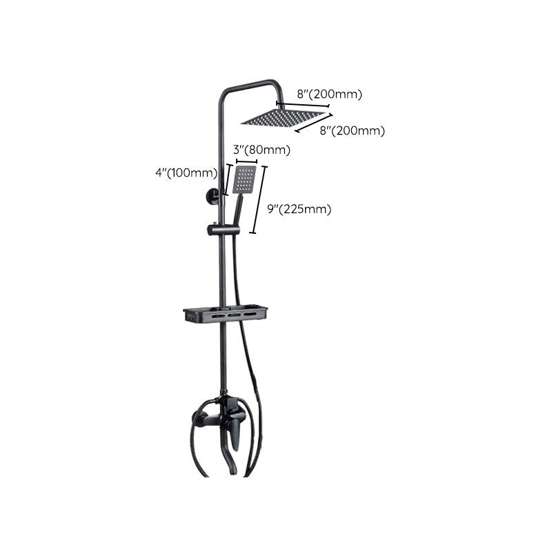 BowLift | Adjustable Spray Sample Shower Combination Metal Shower Fitting Arm Shower Head with Slip Bar
