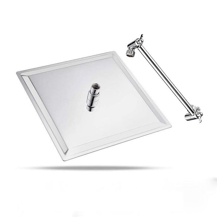 BowLift | Stainless Steel Fixed Shower Head Rainfall Wall Mounted Shower Head with Extension Arm