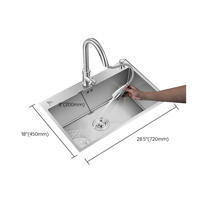 BowLift | Contemporary Style Kitchen Sink Stainless Steel Colorfast Built-in Sink