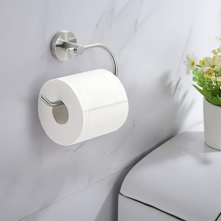 BowLift | Metal Simple Bathroom Accessories as a Single Piece or in a Set in Silver