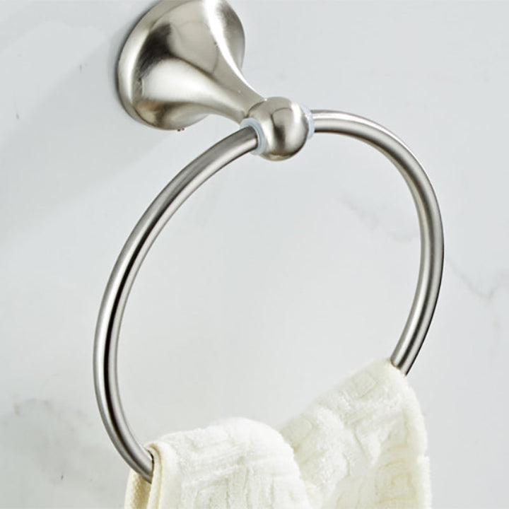 BowLift | Metal Bathroom Set Traditional Style Nickel Bathroom Accessories Set