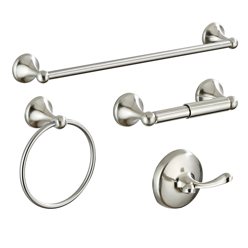 BowLift | Metal Bathroom Set Traditional Style Nickel Bathroom Accessories Set