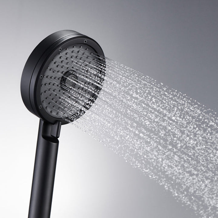 BowLift | Matt Black Hand Shower Modern 3-Stream Round Wall Mounted Hand Shower