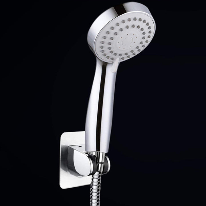 BowLift | Silver Dual Showerhead with Hose Modern Style Wall Mounted Showerhead