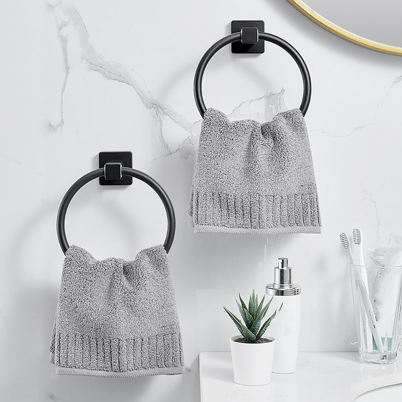 BowLift | Traditional Bathroom Accessories Set Black Towel Ring Bathroom Shelf Bathroom Accessories Set