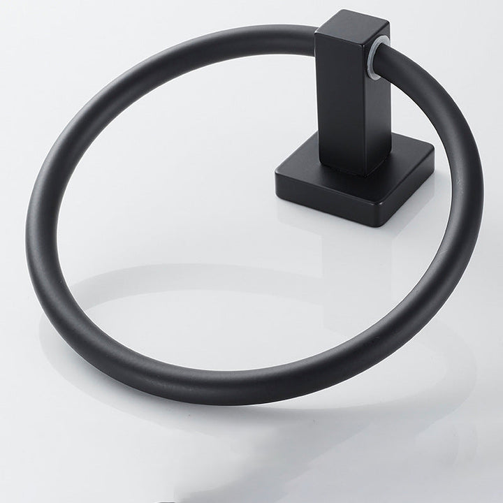 BowLift | Traditional Bathroom Accessories Set Black Towel Ring Bathroom Shelf Bathroom Accessories Set