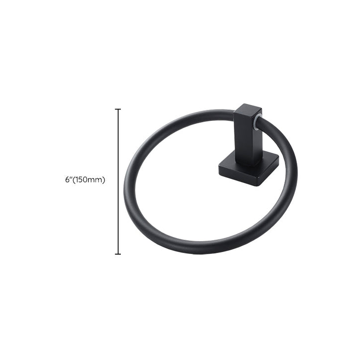BowLift | Traditional Bathroom Accessories Set Black Towel Ring Bathroom Shelf Bathroom Accessories Set