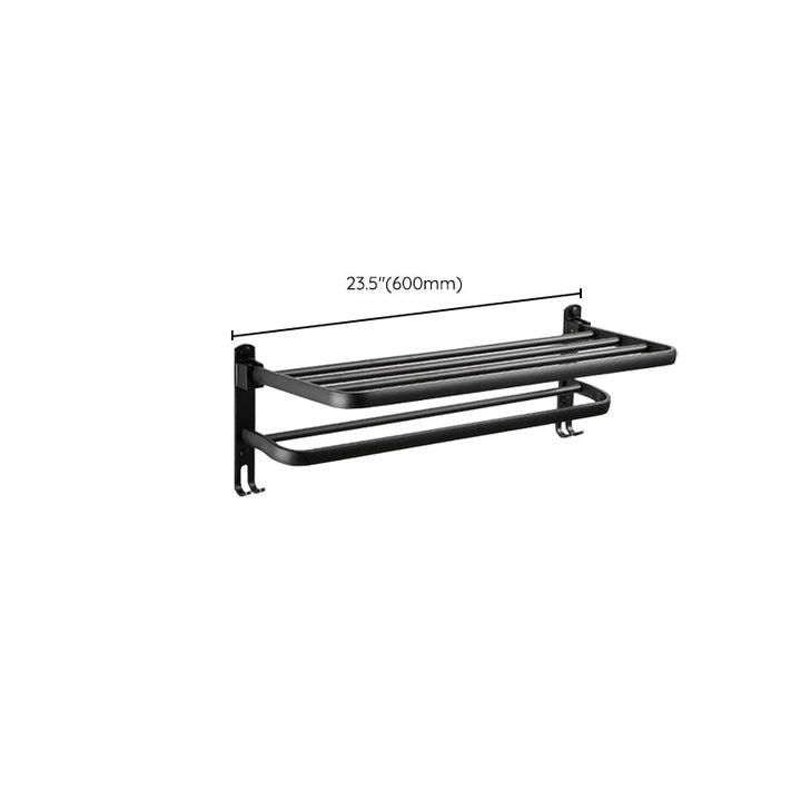 BowLift | Traditional Bathroom Accessories Set Black Towel Ring Bathroom Shelf Bathroom Accessories Set