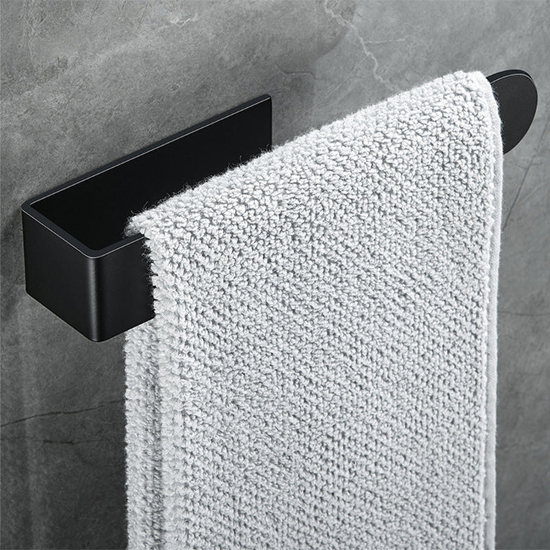 BowLift | Modern Towel Ring Bathroom Hardware Set Stainless Steel/Black Bath Hardware Set